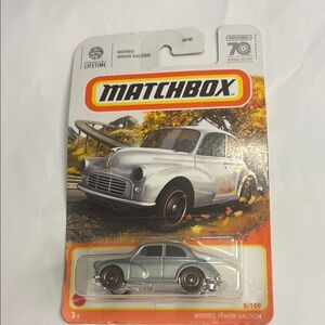 Match Morris Minor Saloon Toy Car - Silver